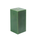 3 in. x 6 in. Hunter Green Square Pillar Candle P76418