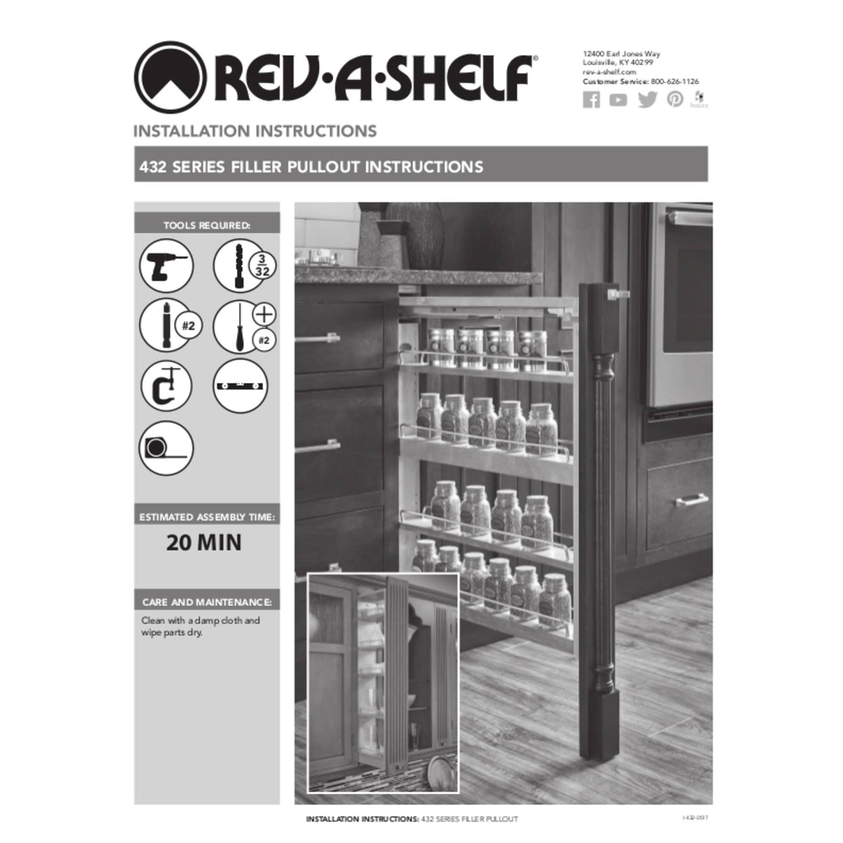 Pull-Out Between Cabinet Wall Filler U66828