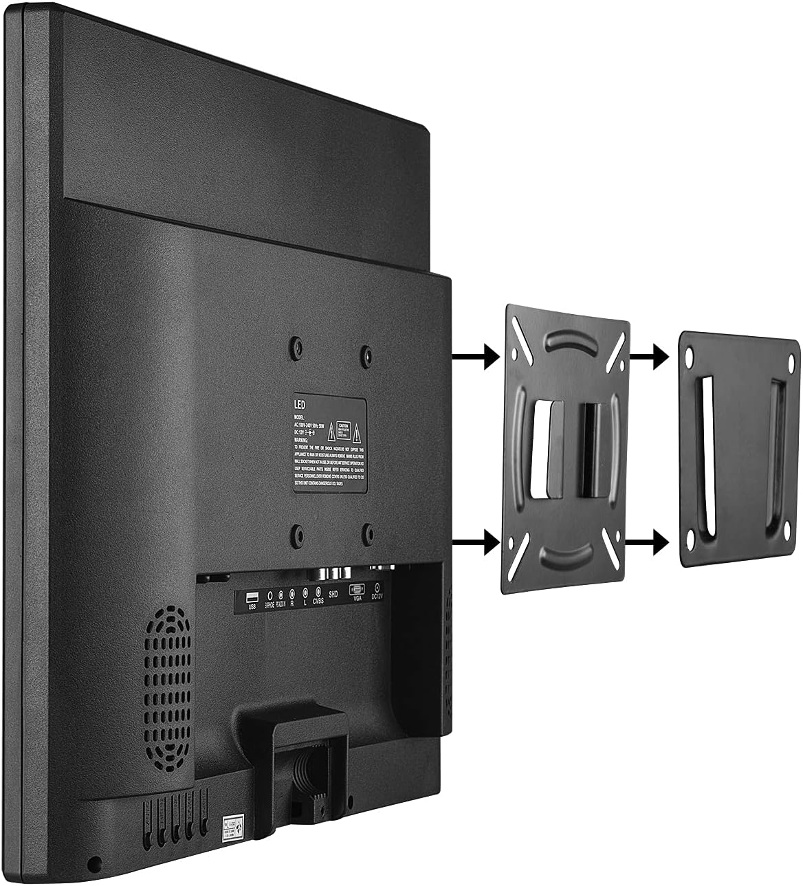 17 inch Security Monitor with HDMI Input, Built-in Speaker, Remote Control D856