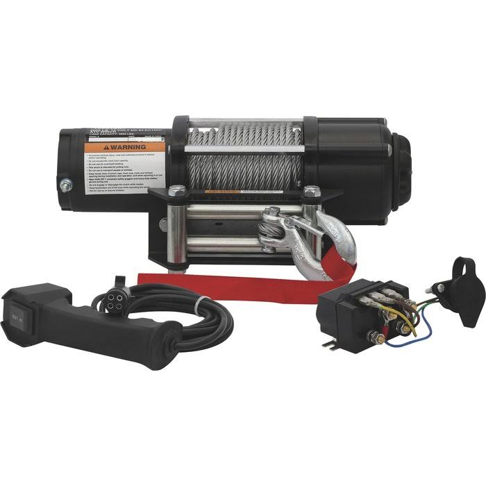 12 Volt DC Electric ATV Winch 5,000-lb. Capacity Steel Wire Rope I420