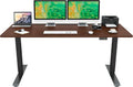 55 Inch Electric Adjustable Height Standing Desk, Walnut K99210