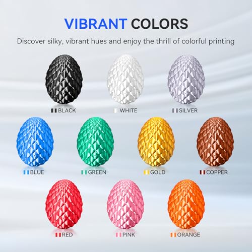 PLA Silk Filament Bundle Multicolor 1.75mm 250g Spool 8 Rolls 2kg L32554