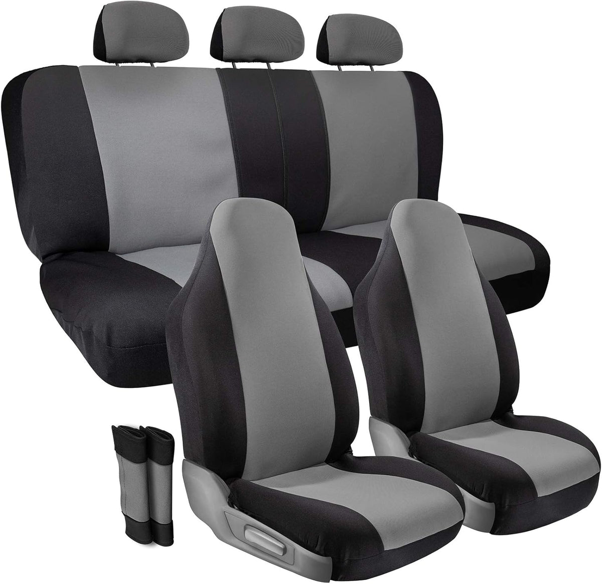 Poly Cloth Car Seat Cover 10 pc Set V70210