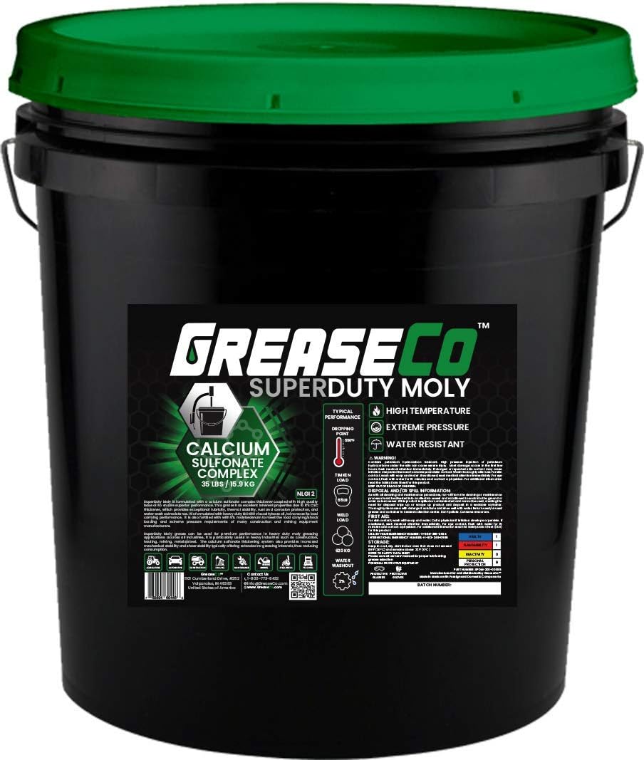 Calcium Sulfonate Moly Grease Pail Bucket NLGI 2 35 LB R697