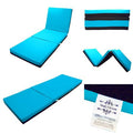 4 inch Memory Foam Tri-Fold Mattress Full Size Sky Blue N772408