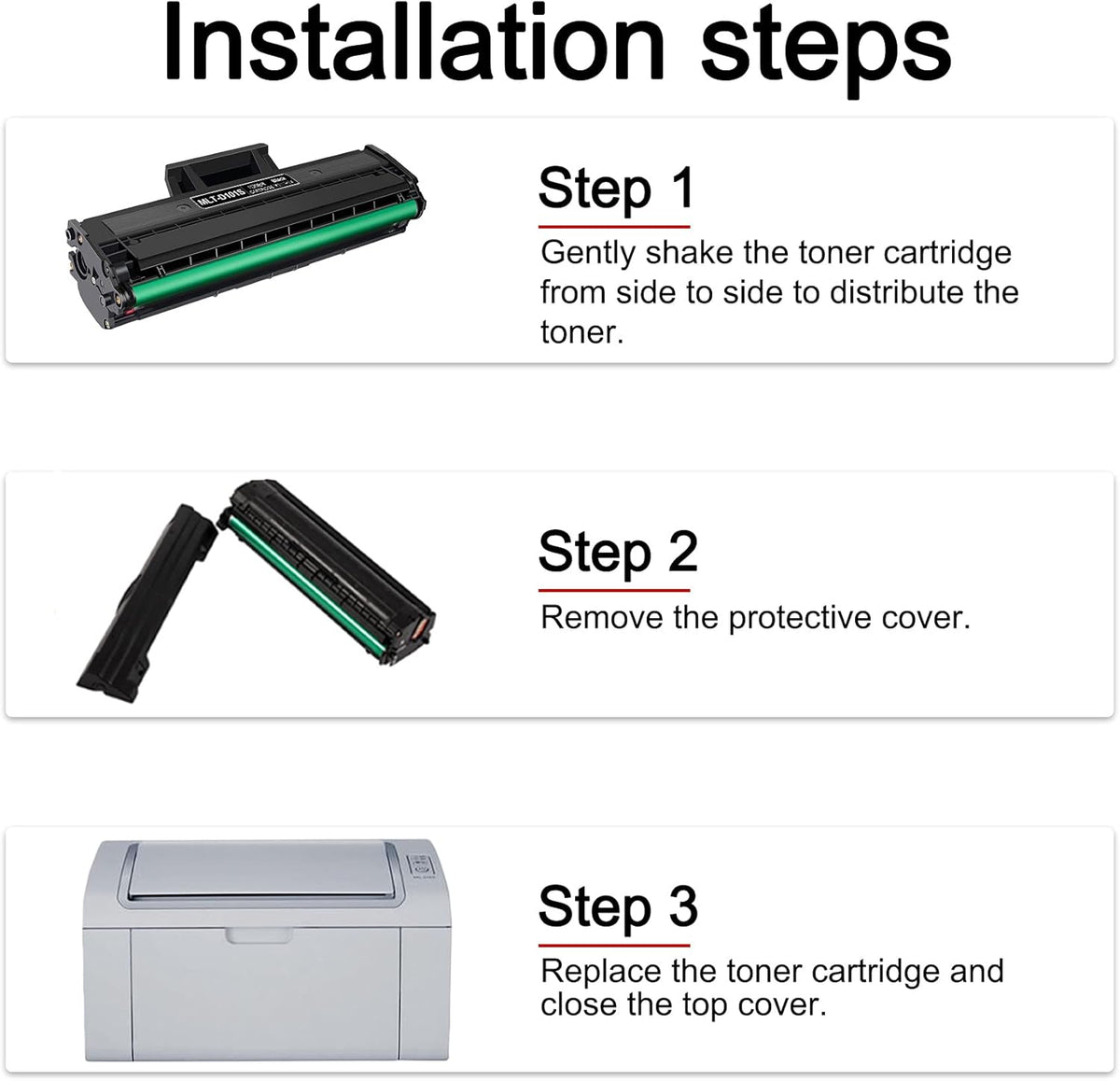 5 Pack Black Toner Cartridge H8966