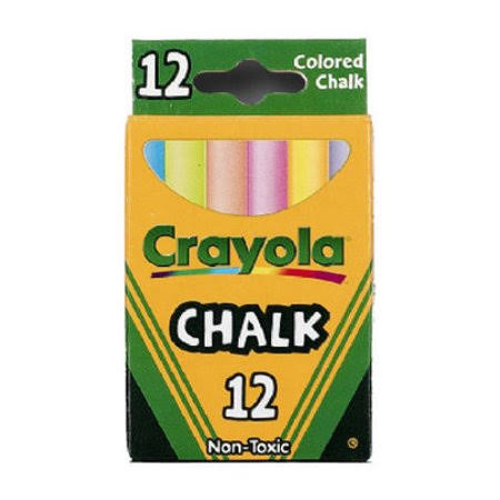 12 Sticks Colored Chalk (Case of 6) B313907
