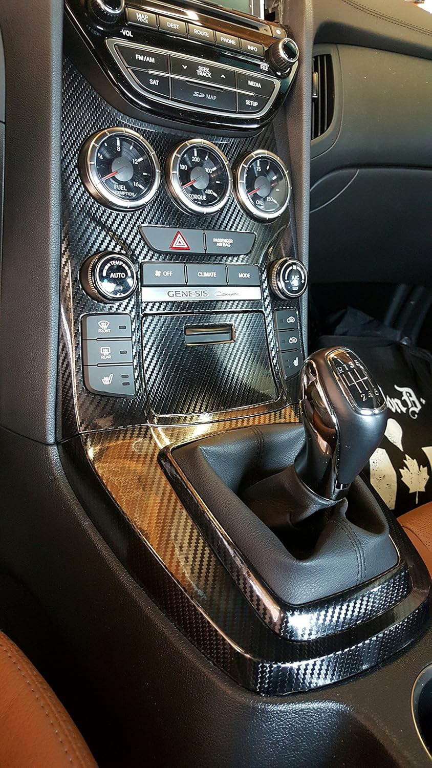 10ft x 5ft Black Carbon Fiber Vinyl Wrap Y138236