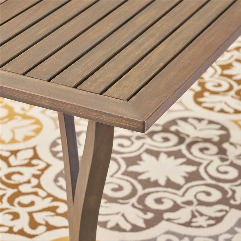 Gray Rectangular Outdoor Dining Table J217