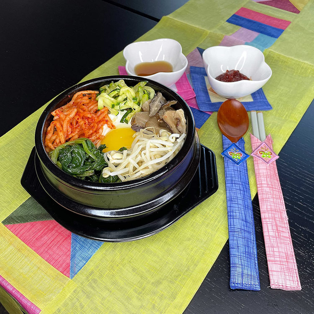 32 Fl Oz Korean Earthenware Cookware with Tray E900855