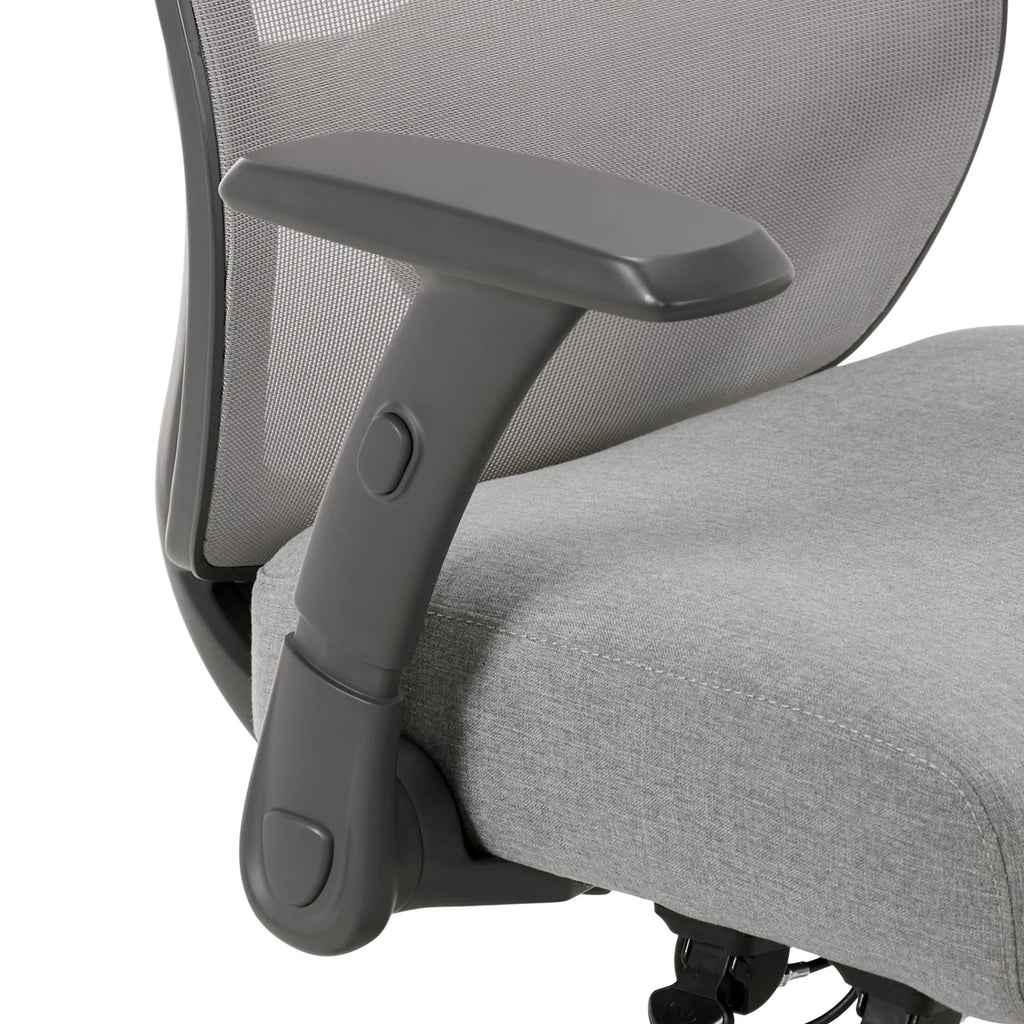 Ergonomic Mesh/Fabric Mid-Back Task Chair, Gray Z201837