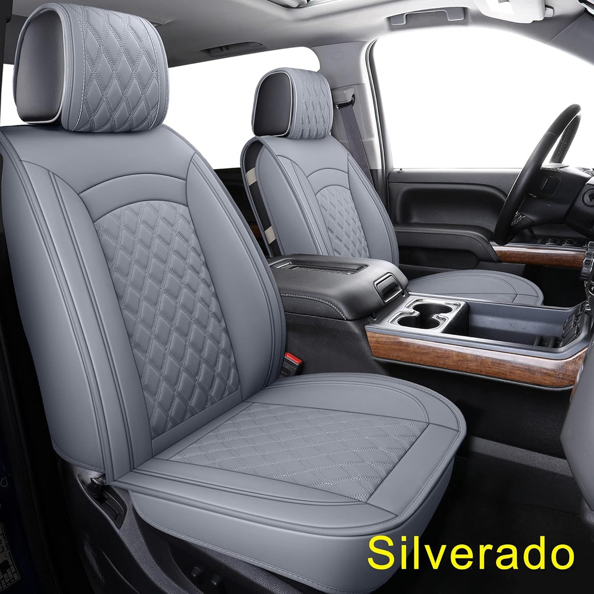 Black Water Proof Faux Leather Seat Covers L878
