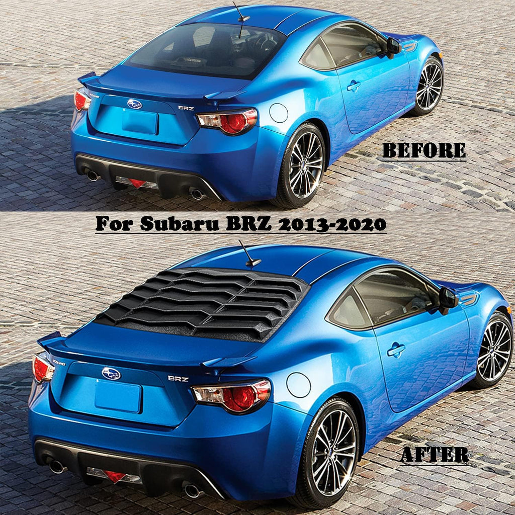 Rear Window Louver ABS Matte Black Windshield Sunshade Cover Y336