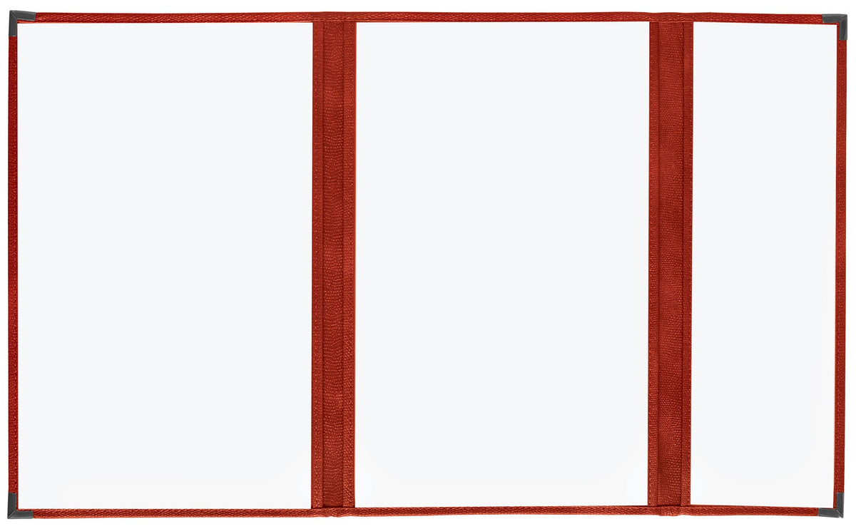 Red 8.5x11 Cafe Menu Cover, Pkg of 10 S49863