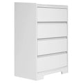 White 4 Drawer Wood Dresser O25881