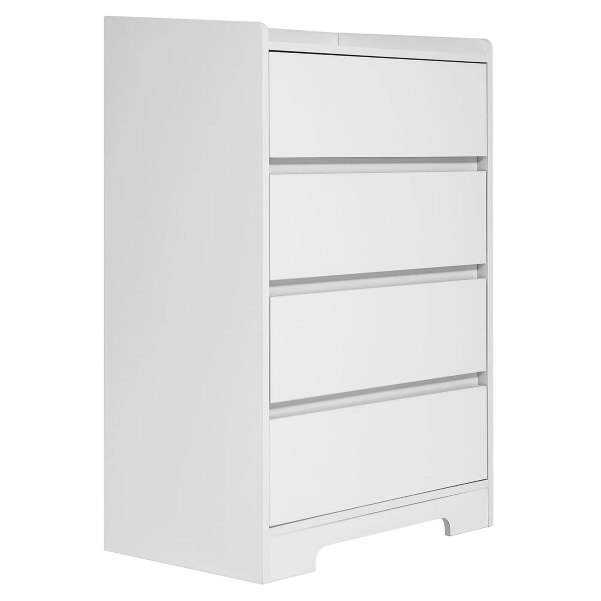 White 4 Drawer Wood Dresser O25881