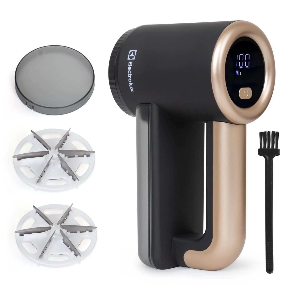 Black Rechargeable Fabric Shaver & Lint Remover with LED Display, 3-Speed G235246