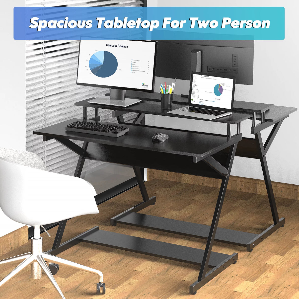 White Computer Desk S74819