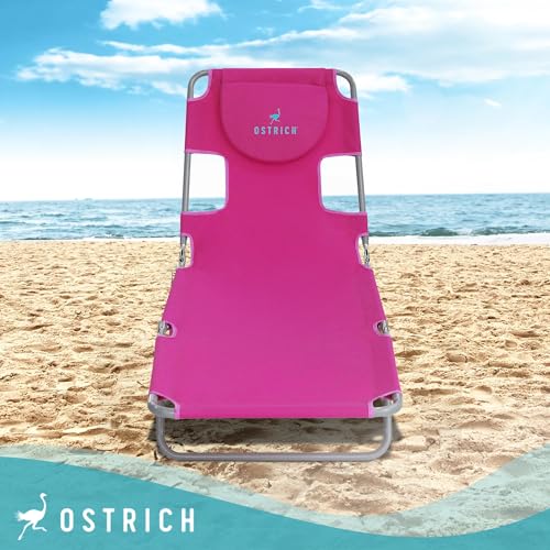 Blue Folding Reclining Outdoor Chaise Lounger V71394