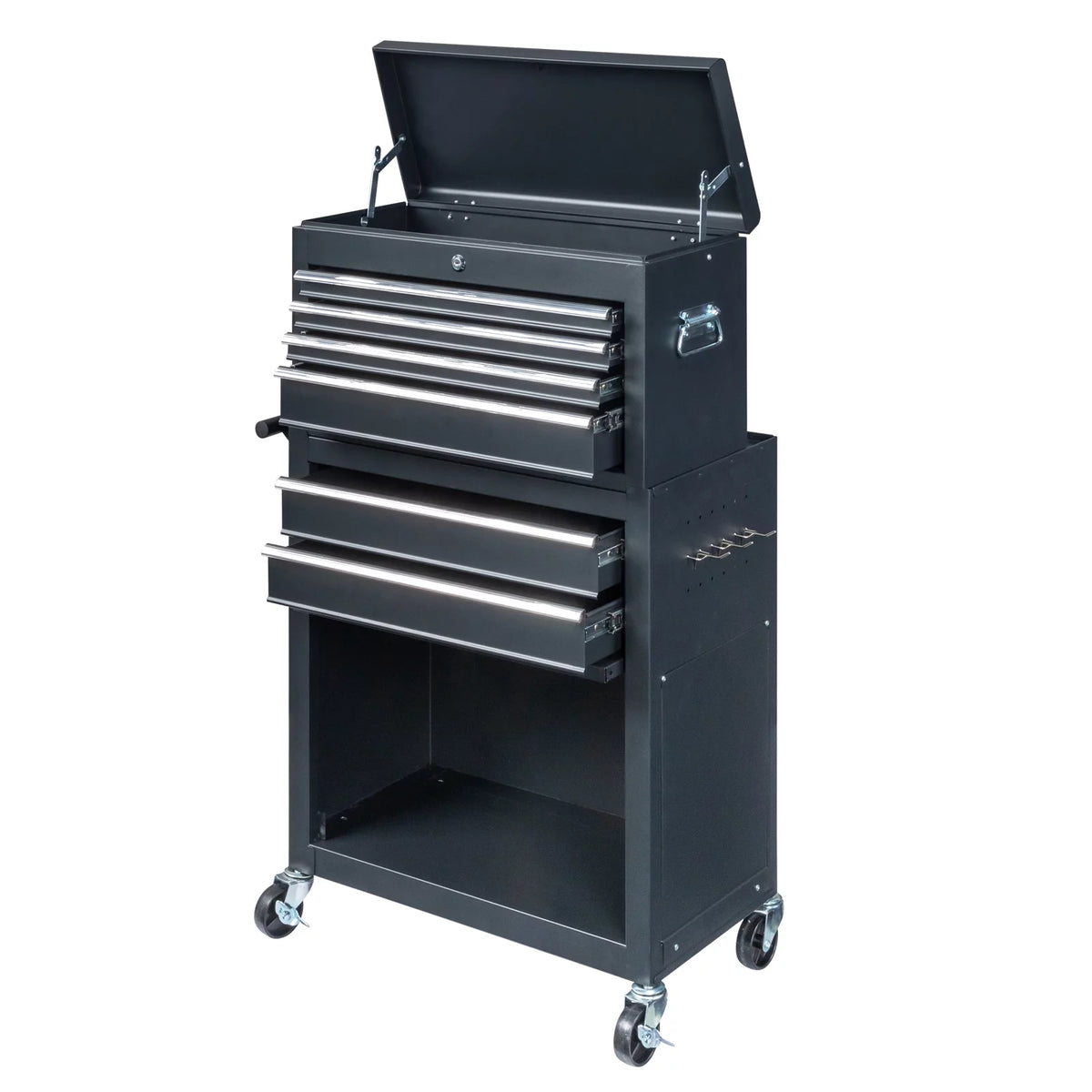 2 in 1 Rolling Tool Chest Storage Cabinet with 6 Drawers C1229