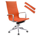 Orange XL High Back PU Leather Swivel Office Chair M3405