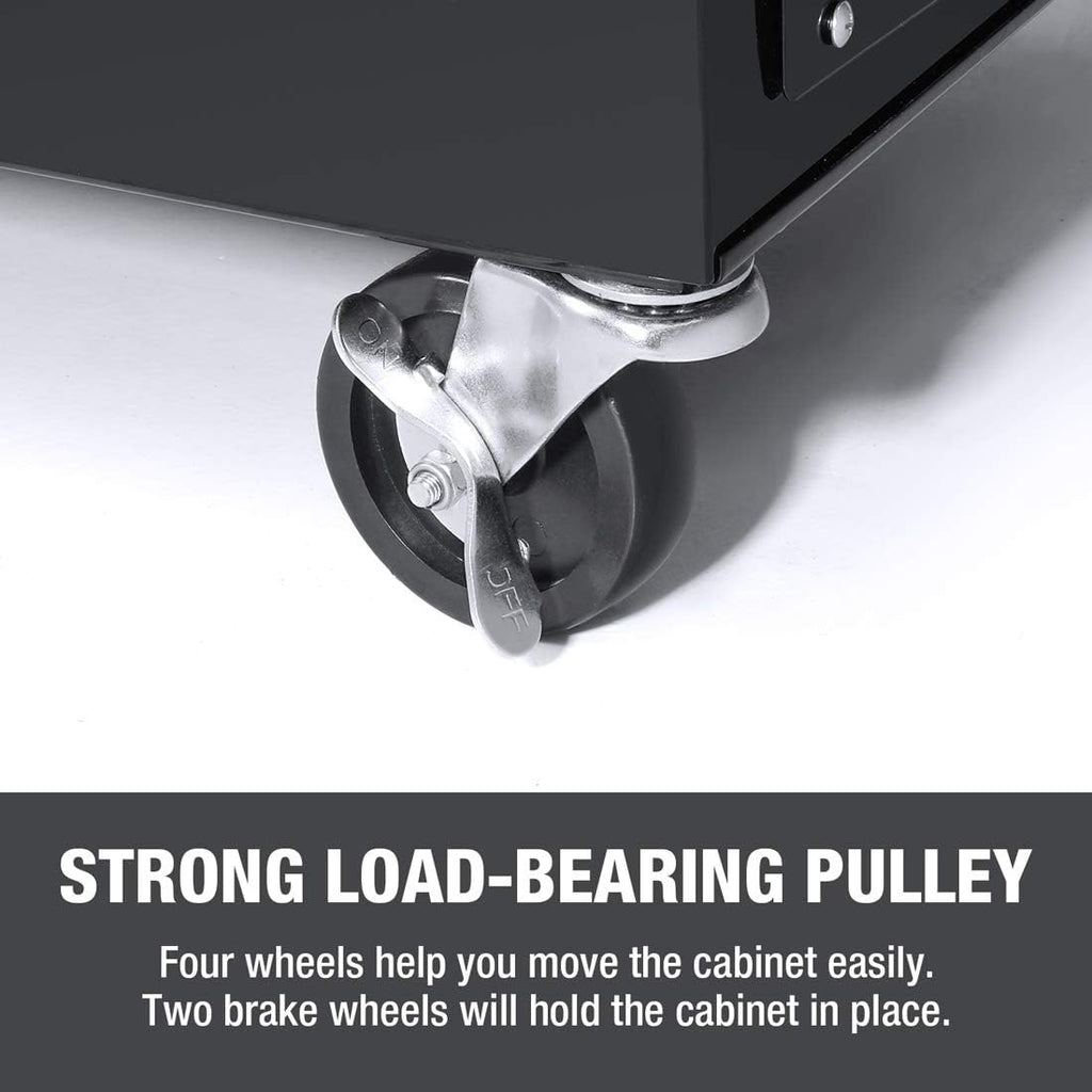 5-Drawer Rolling Tool Chest with Sliding Metal Drawer W417334