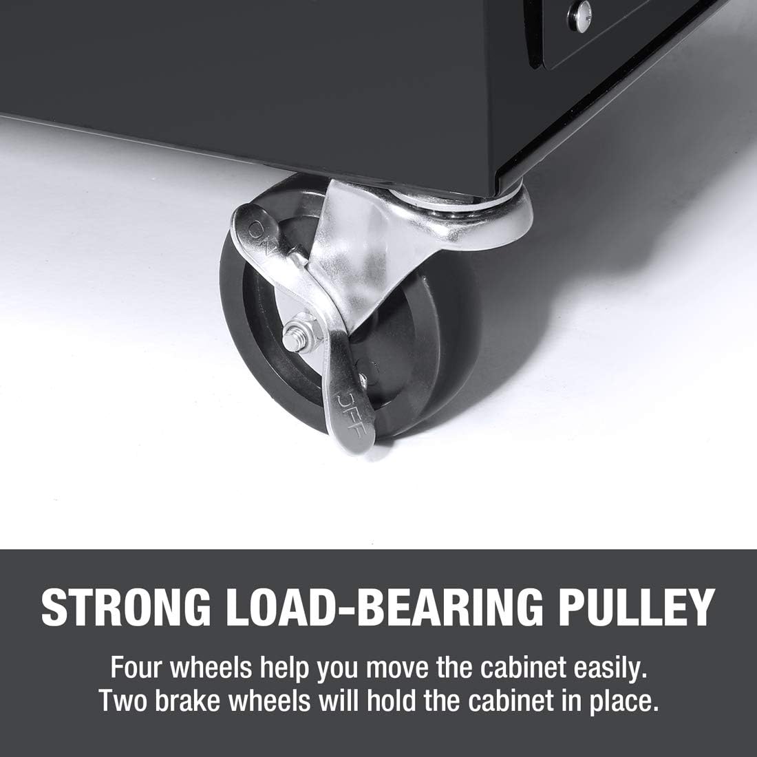 5-Drawer Rolling Tool Chest with Sliding Metal Drawer W417334