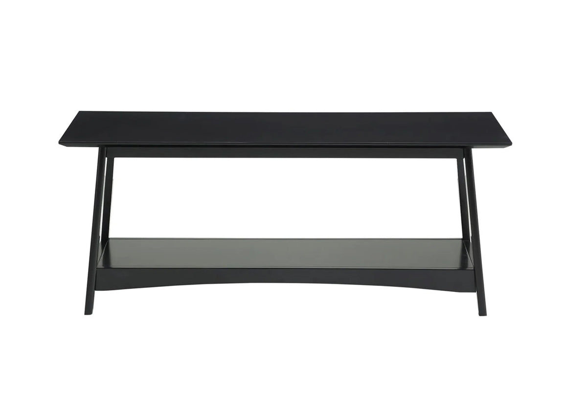 Black Coffee Table with Shelf I39541