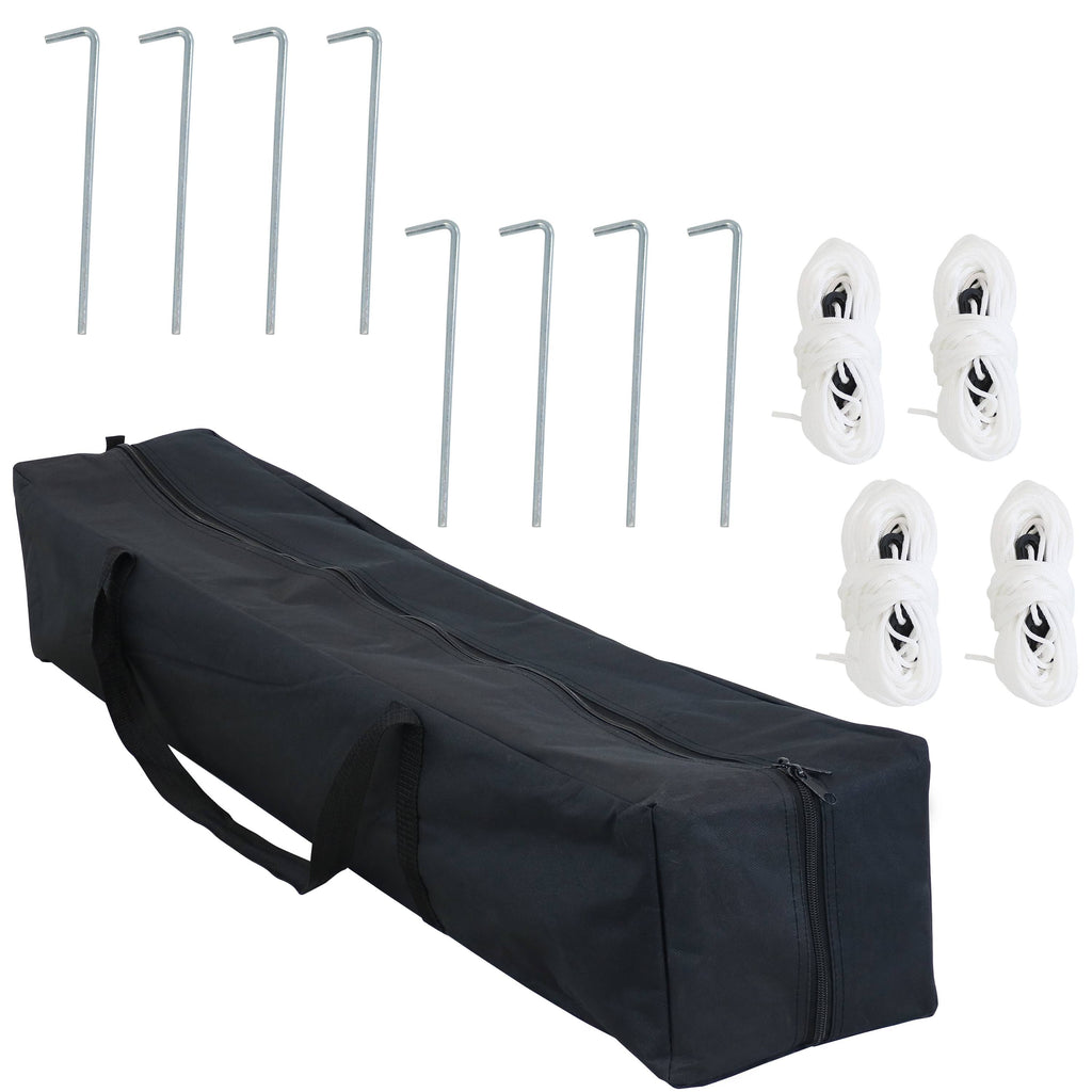 White 10 ft. x 10 ft. Steel Frame Canopy with Carrying Bag I800589