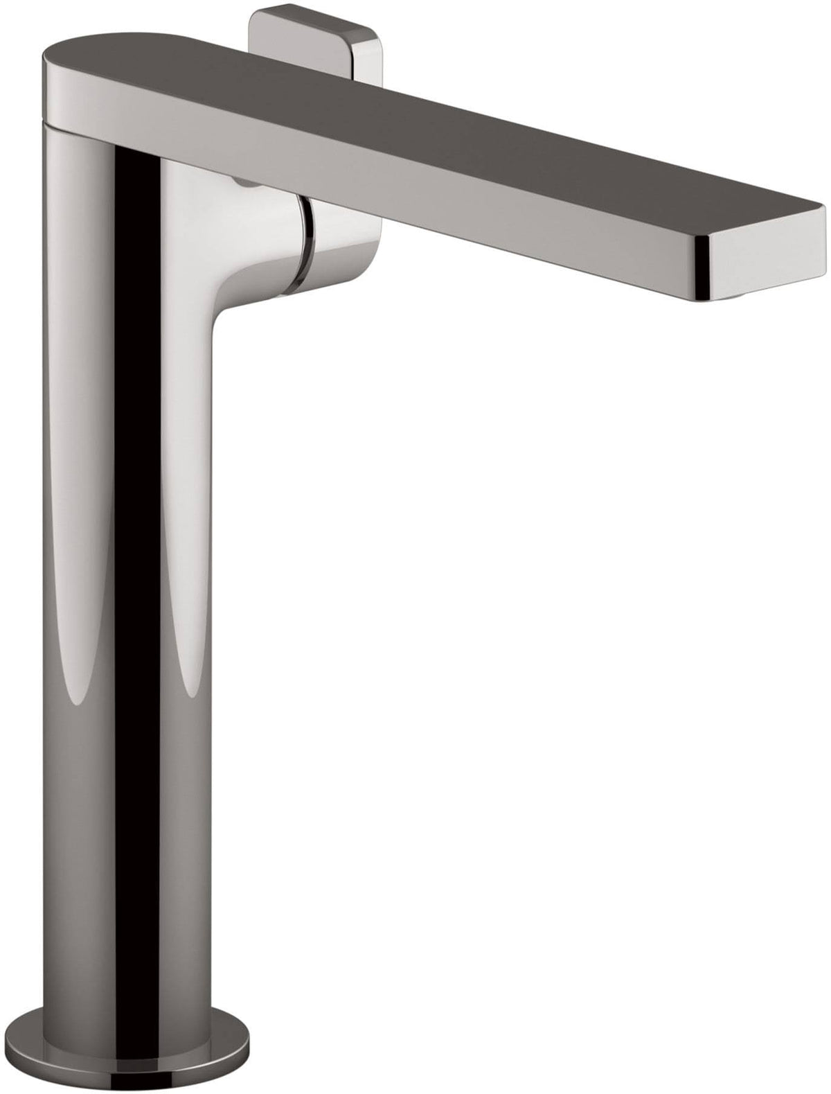 Tall Single Bathroom Sink Faucet with Lever Handle, Titanium W302652