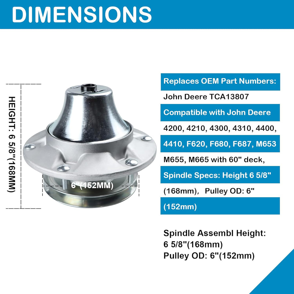 Spindle Assembly Pack of 2 for 60 inch Deck Mower Q92422