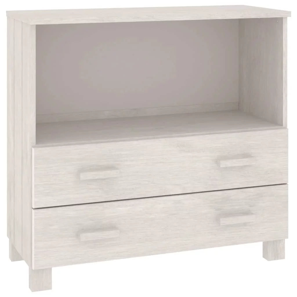 White Solid Wood Pine Sideboard D502