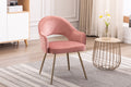Velvet Upholstery Dining Chairs with Gold Metal Legs C3386