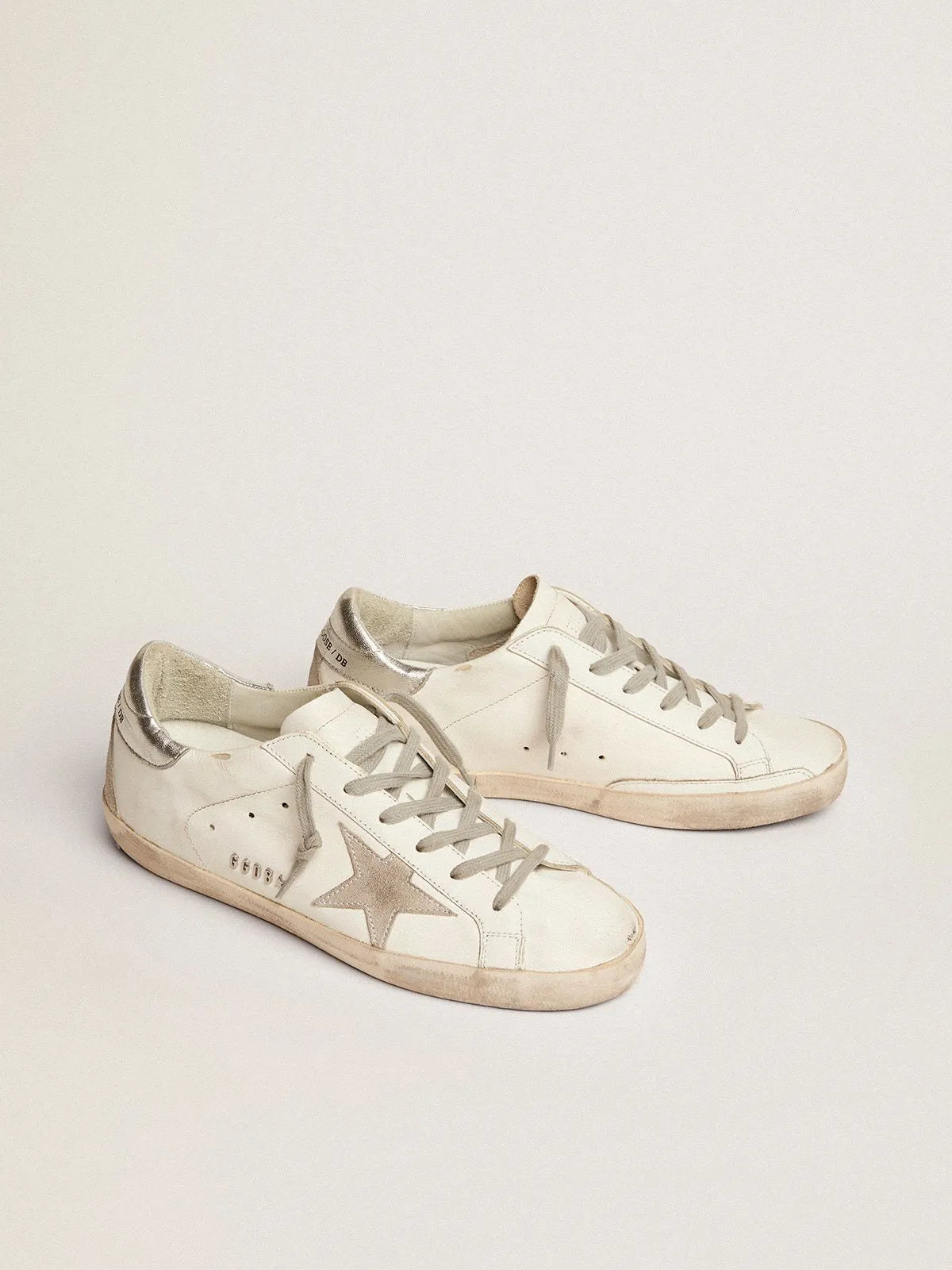 Super-Star Sneakers with Heel Tab and Stud Lettering E990058