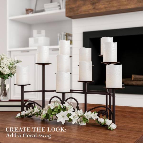 Handcrafted Iron Candle Candelabra W15175