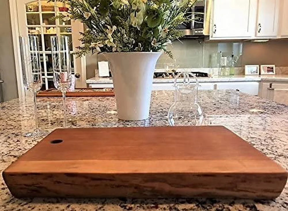 Black Walnut Double Live Edge Wood Charcuterie Board X443