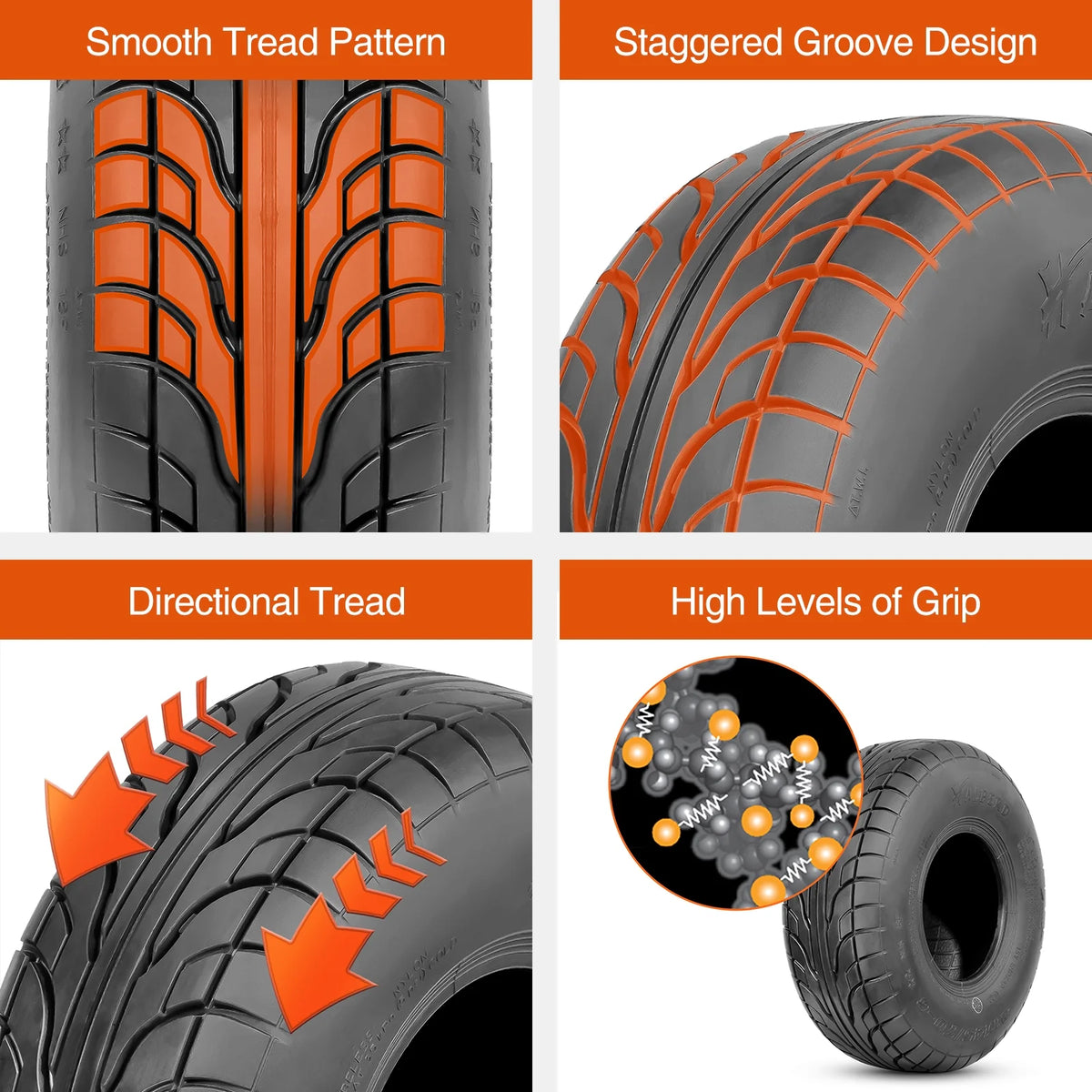 145/70-6 Go Kart ATV Tires Set 2 O9921