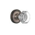 Antique Pewter Crystal Door Knob Q710