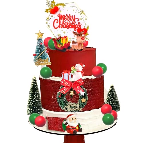 Christmas Cake Topper Cupcake Decoration D715