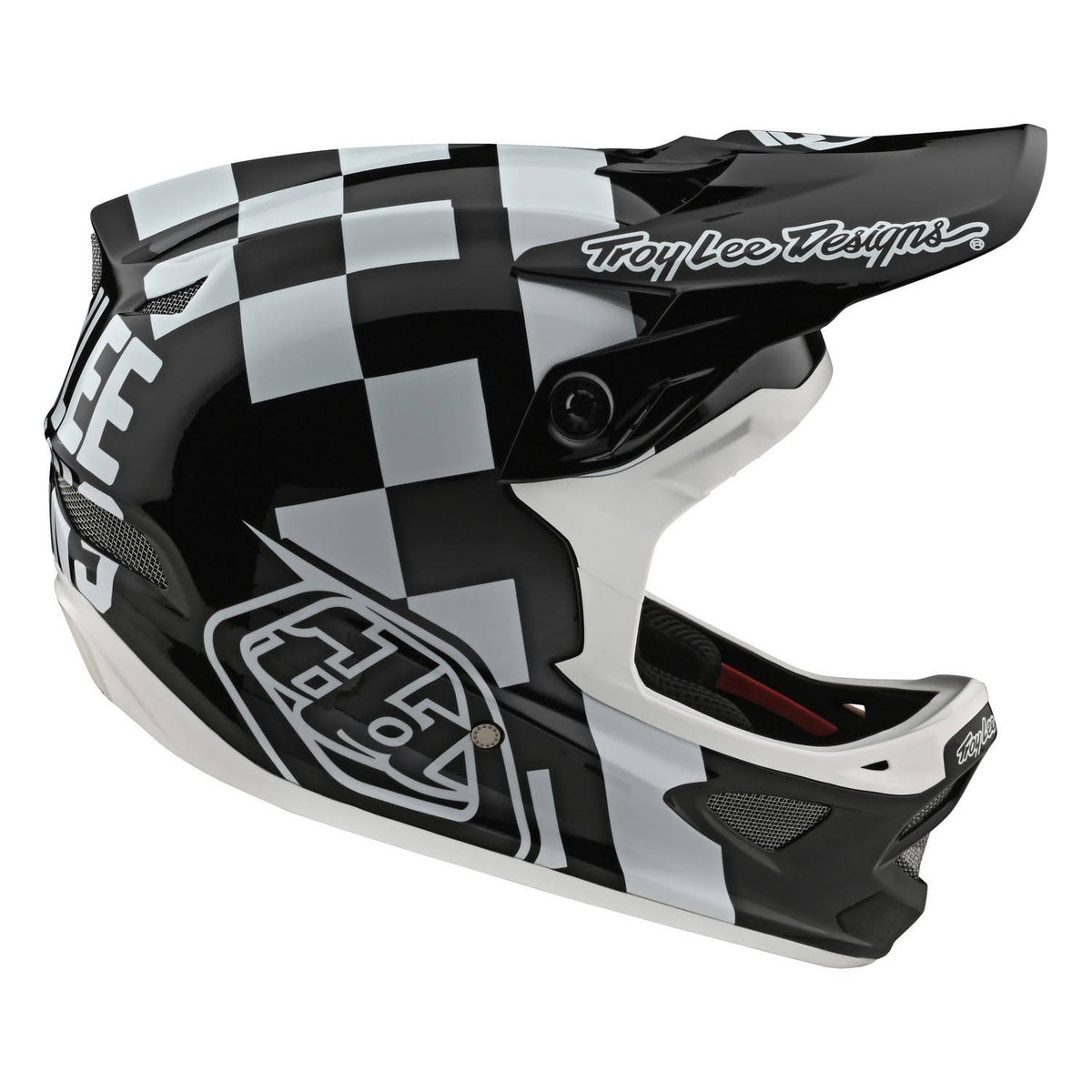 White-Black D3 Fiberlite Helmet - XL P71331