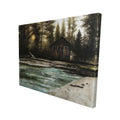 Cabin in the Forest-Print on Canvas E80062