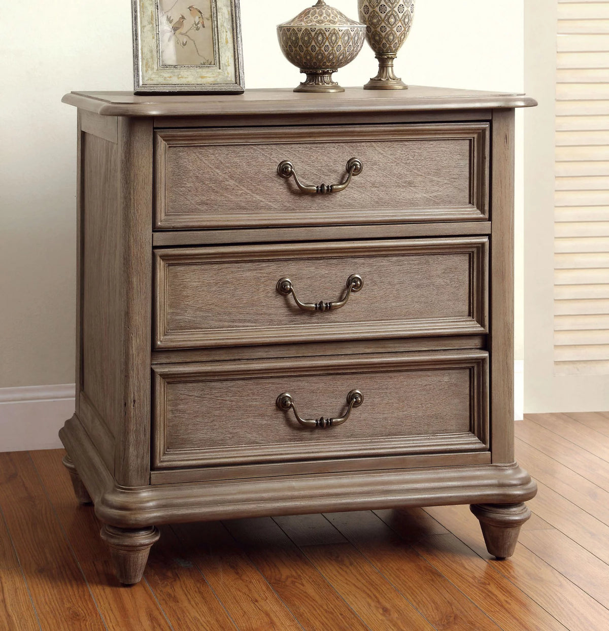 Solid Wood 1pc Nightstand C1968