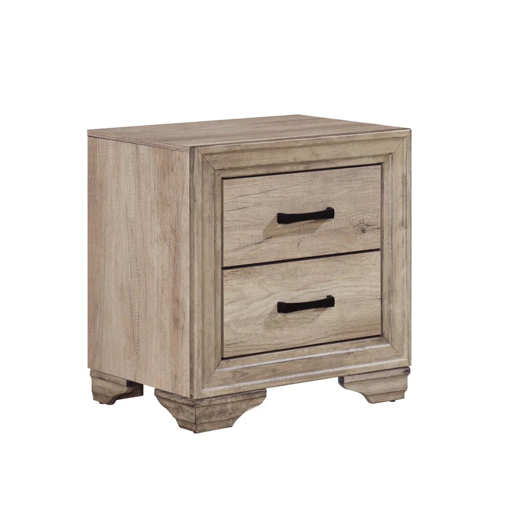 3pc Eastern King Size Bed and Two Nightstands Bedroom Set D26678