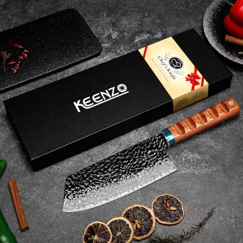 Damascus Nakiri knife 7 inch J549566