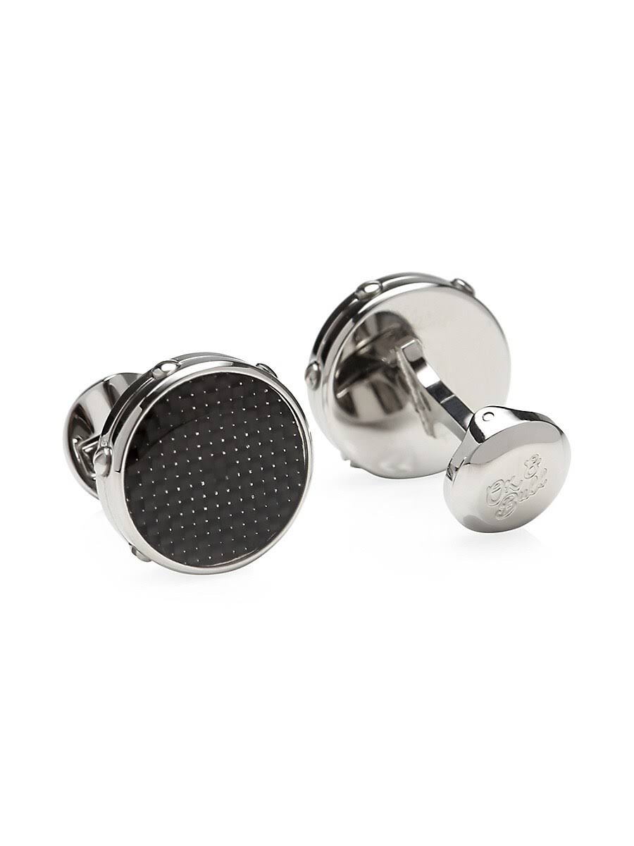 Carbon Fiber Stainless Steel Cufflinks G828886