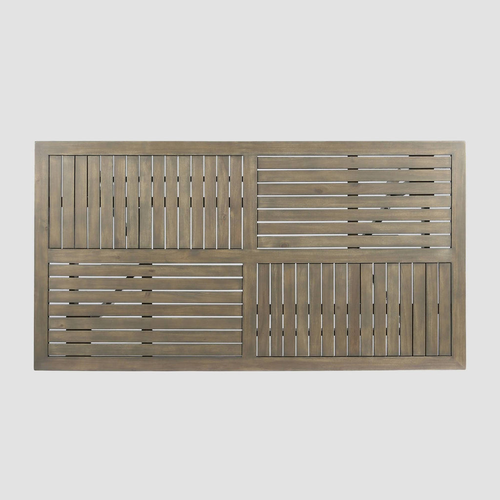Gray Rectangular Outdoor Dining Table J217