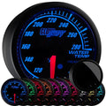 Black Dial Tinted Lens Water Coolant Temperature Gauge Kit 2-1/16" 52mm Pack of 2 S890