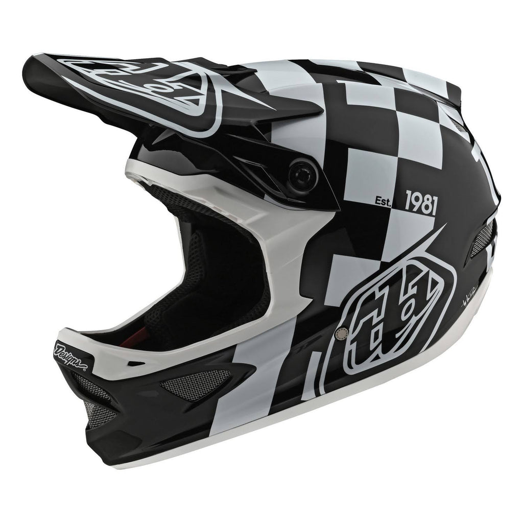 White-Black D3 Fiberlite Helmet - XL P71331