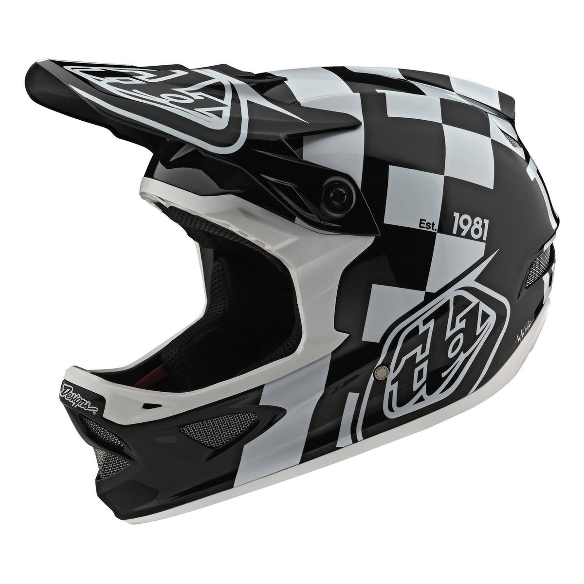 White-Black D3 Fiberlite Helmet - XL P71331