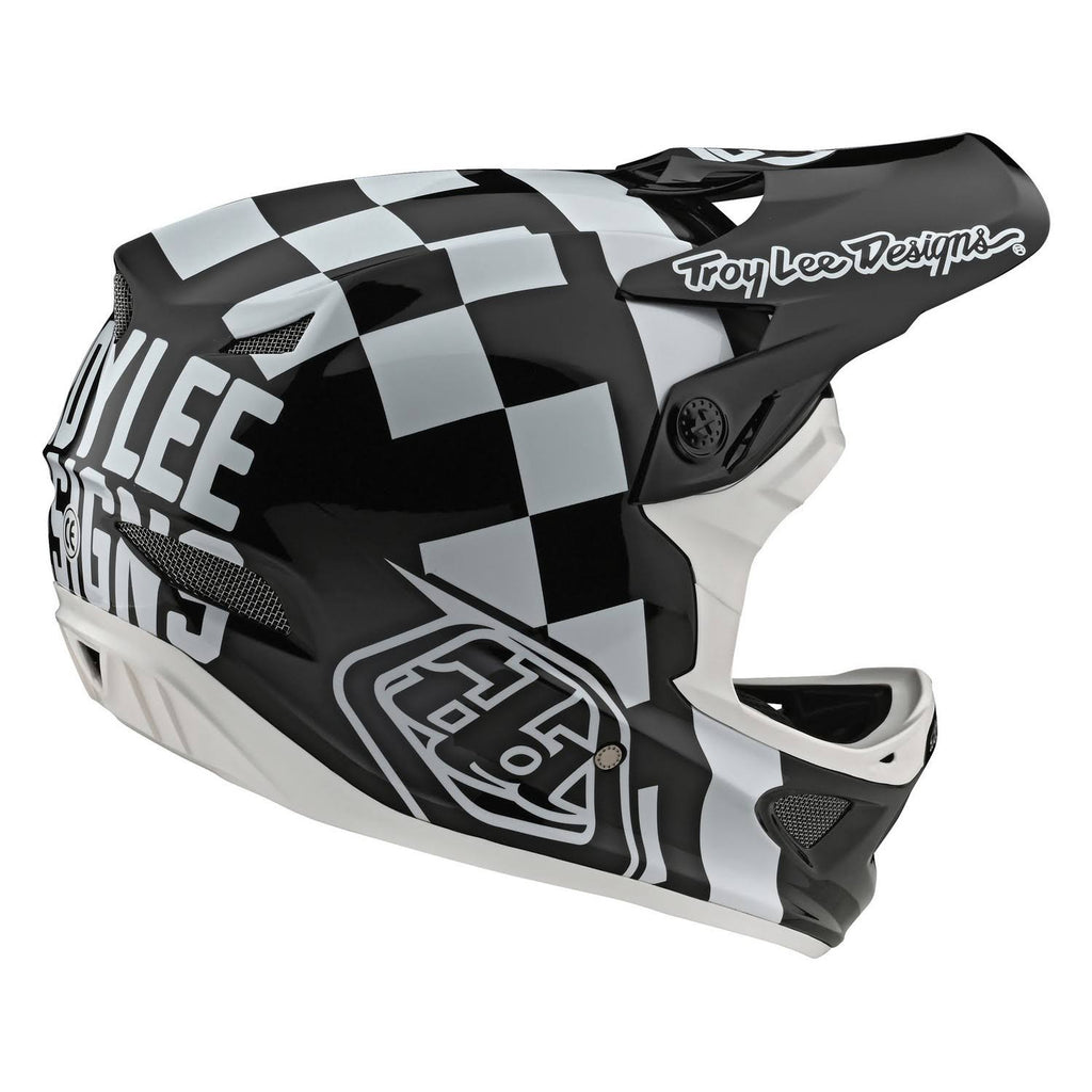 White-Black D3 Fiberlite Helmet - XL P71331